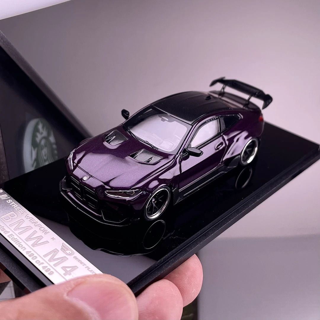 【壹童现货】SW 1:64 宝马M4 紫色 合金汽车模型