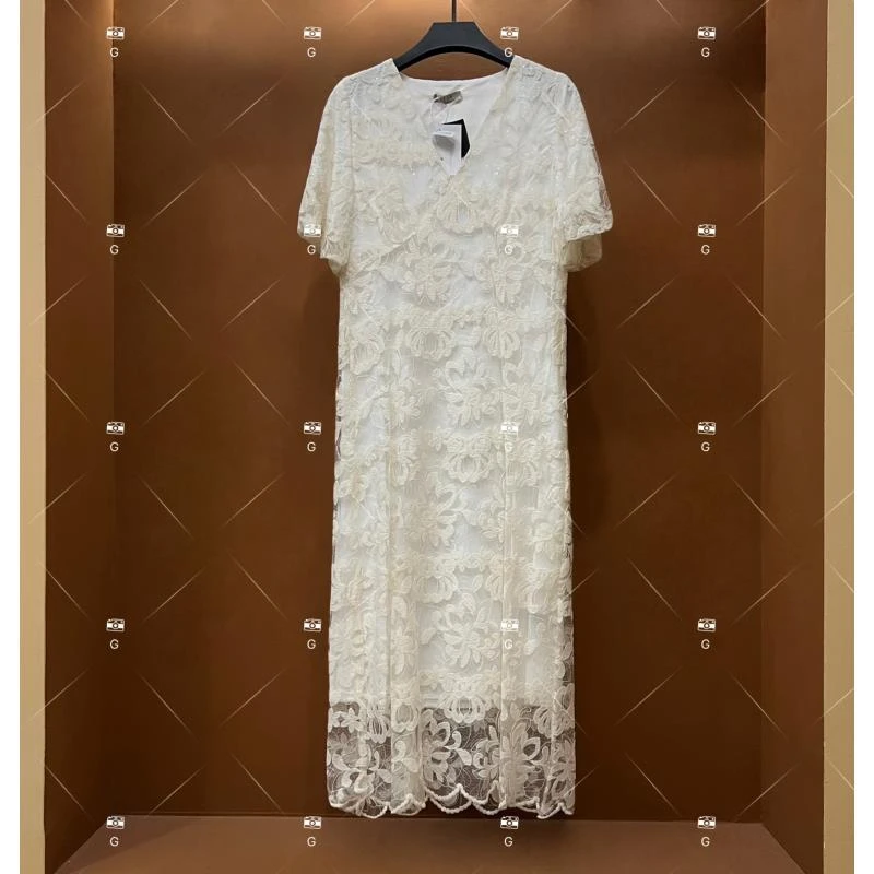 【M】春夏丨设计师轻奢法式印花女士连衣裙 S0002