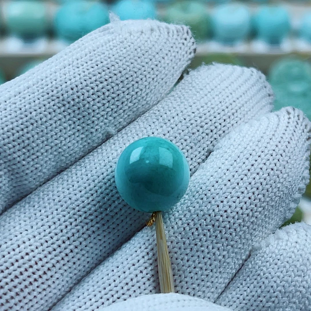 绿松石未镶嵌珠宝奇石12mm