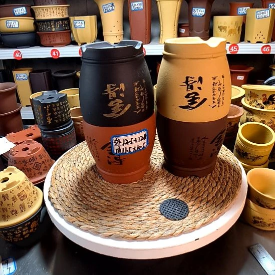 宜兴紫砂花盆13565