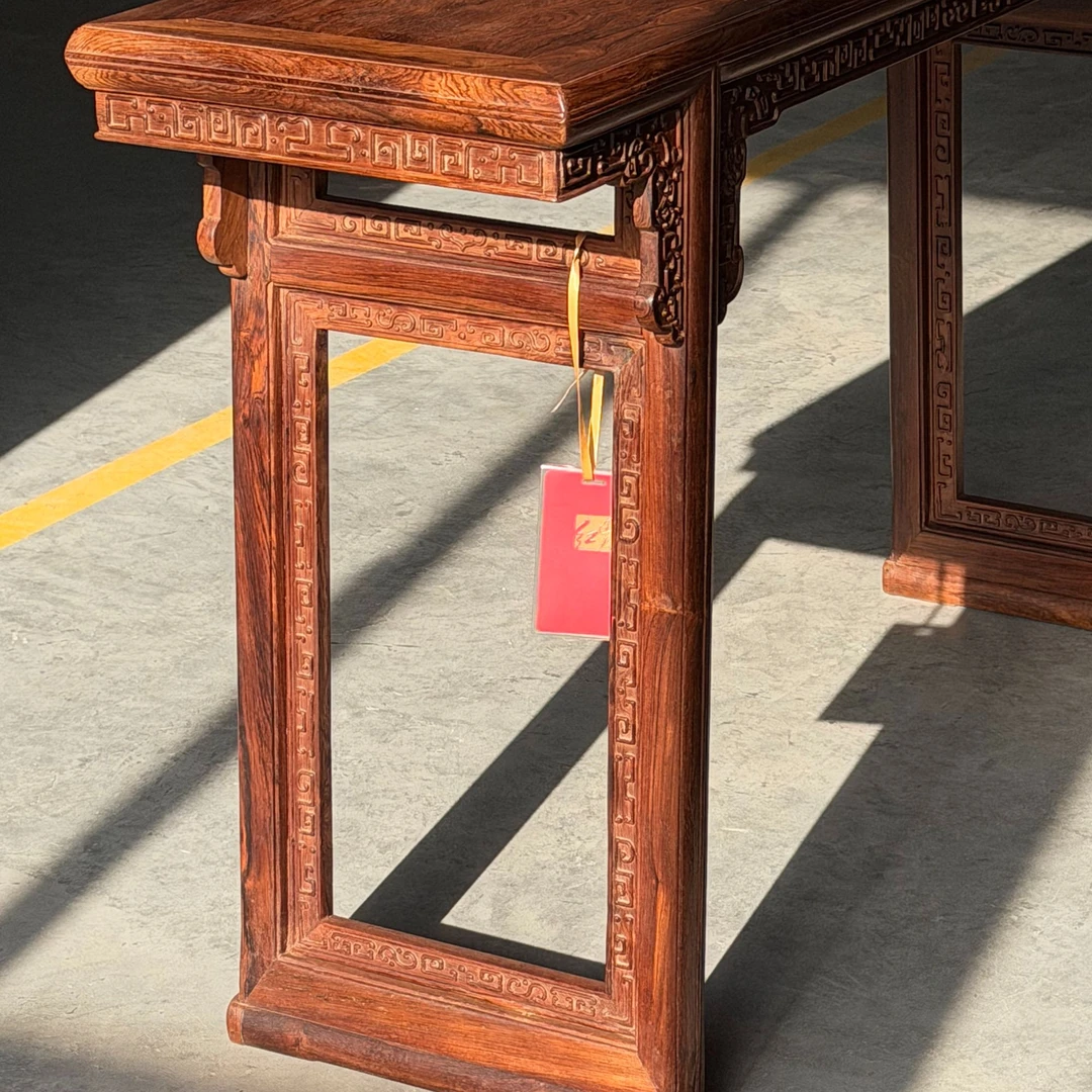连天红 勾云纹案  黄檀属 ZA30MK