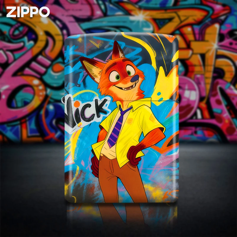 zippo打火机 狐尼克兔朱迪 疯狂动物城 情侣送礼物防风打火机DYJ1