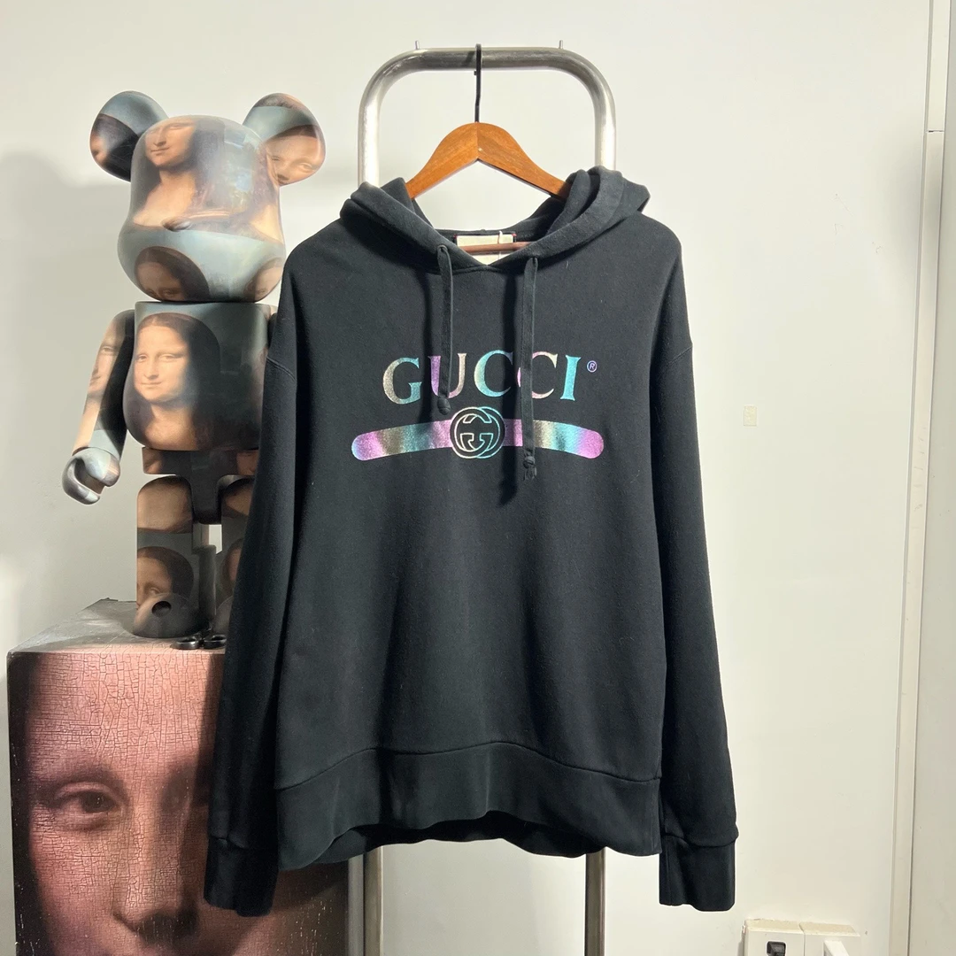 99新 GUCCI/古驰 彩色腰带帽衫 T2402尺码：S胸围60衣长75