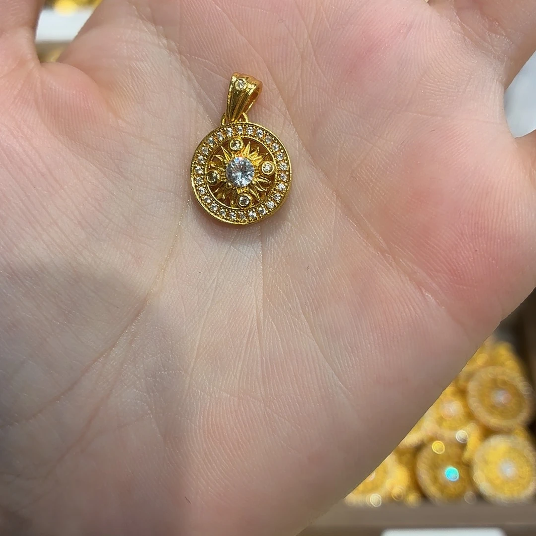 铜合金8328强保色发 1 个壹笔壹吊坠