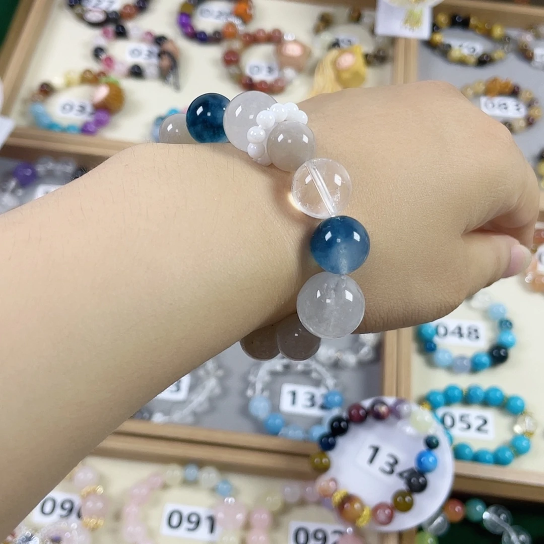 水晶手链银S925镶嵌