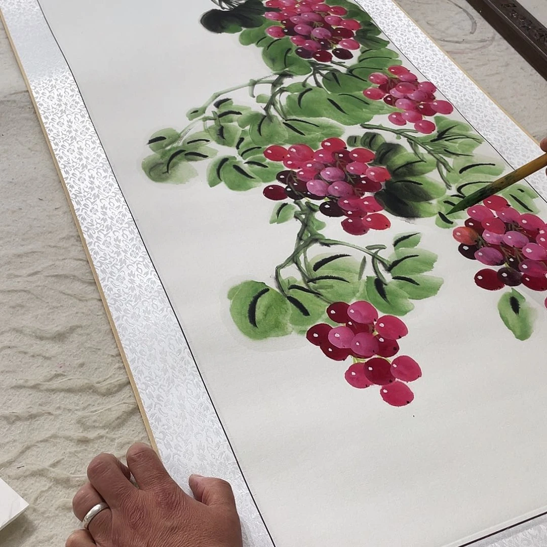 国画麻*手绘作品手绘作品