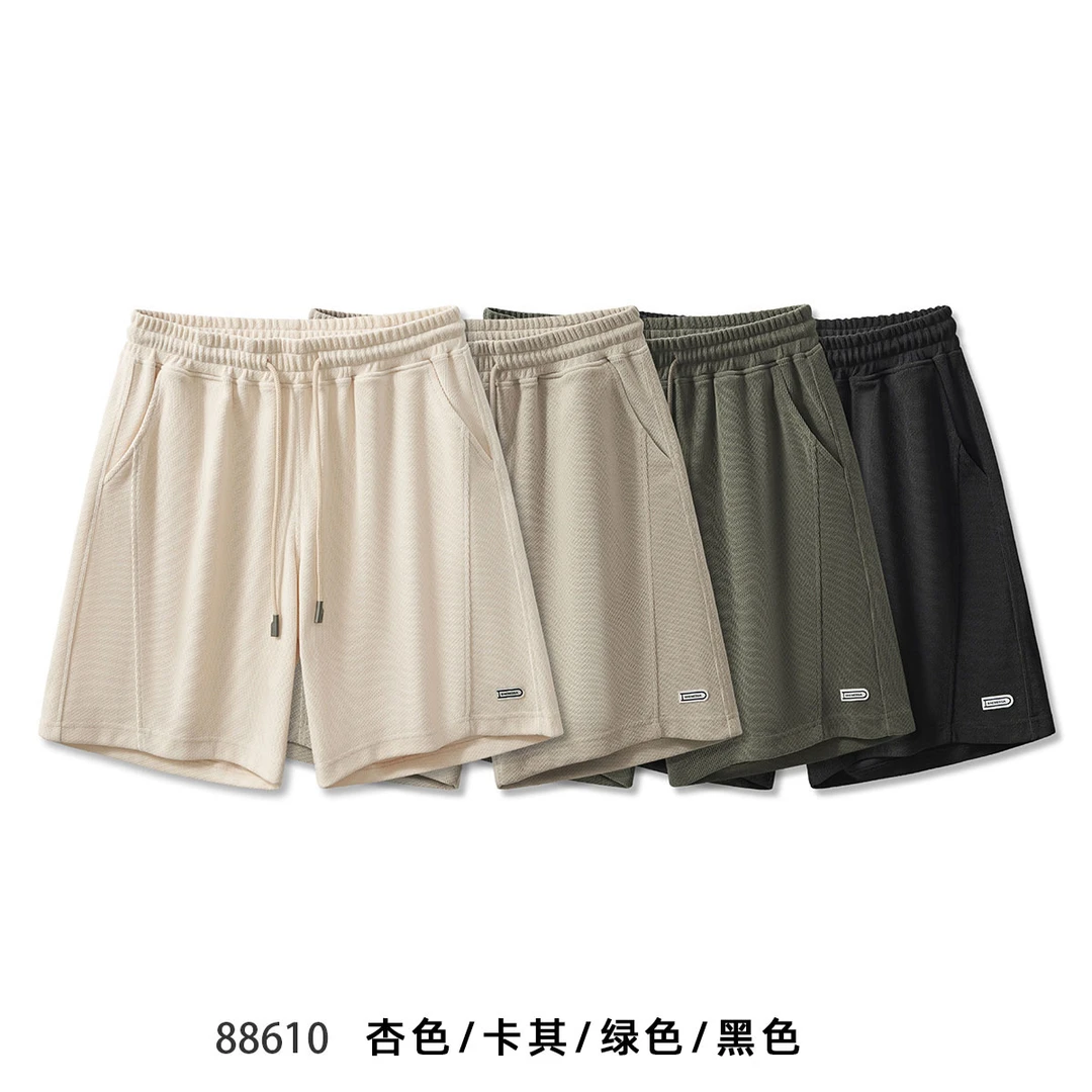 【透气网孔】夏季休闲男士夏天潮流宽松短裤黑色美式薄款男士短裤