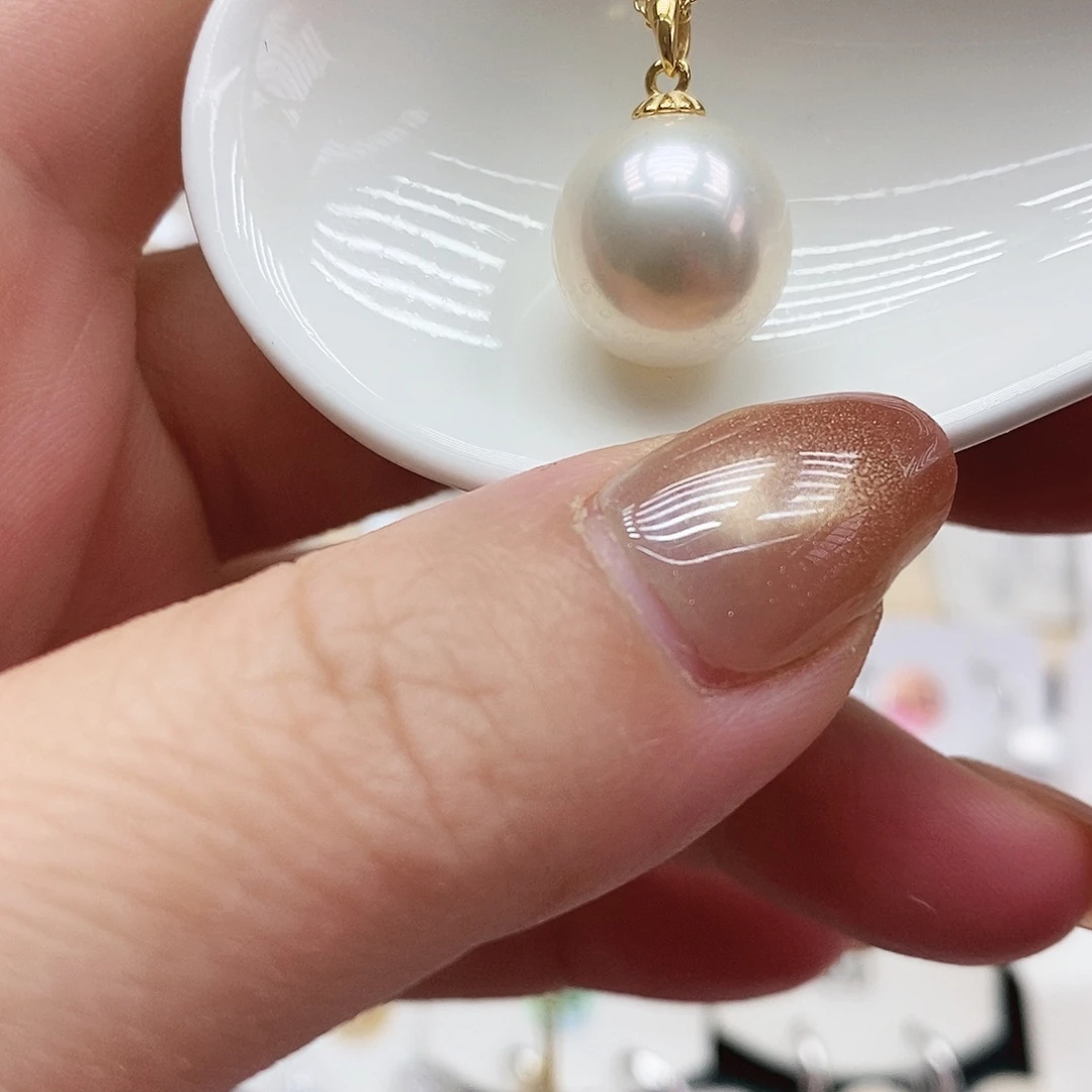 淡水珍珠银S925镶嵌颈饰13