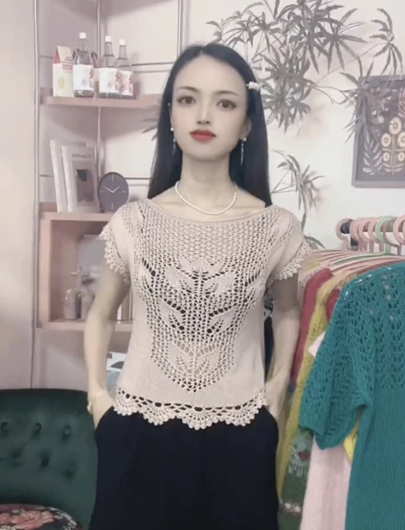 100%亚麻线手工编织棒针钩针毛线手编材料包