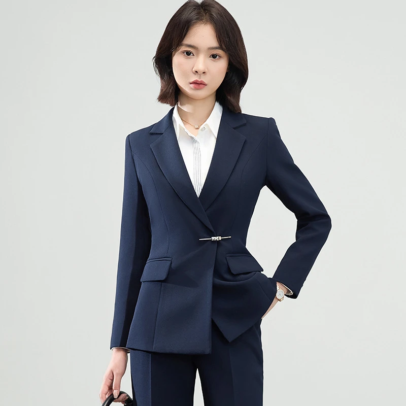 西装套装女装主持人正装工作服职业装高端气质职场西服阔腿裤外套