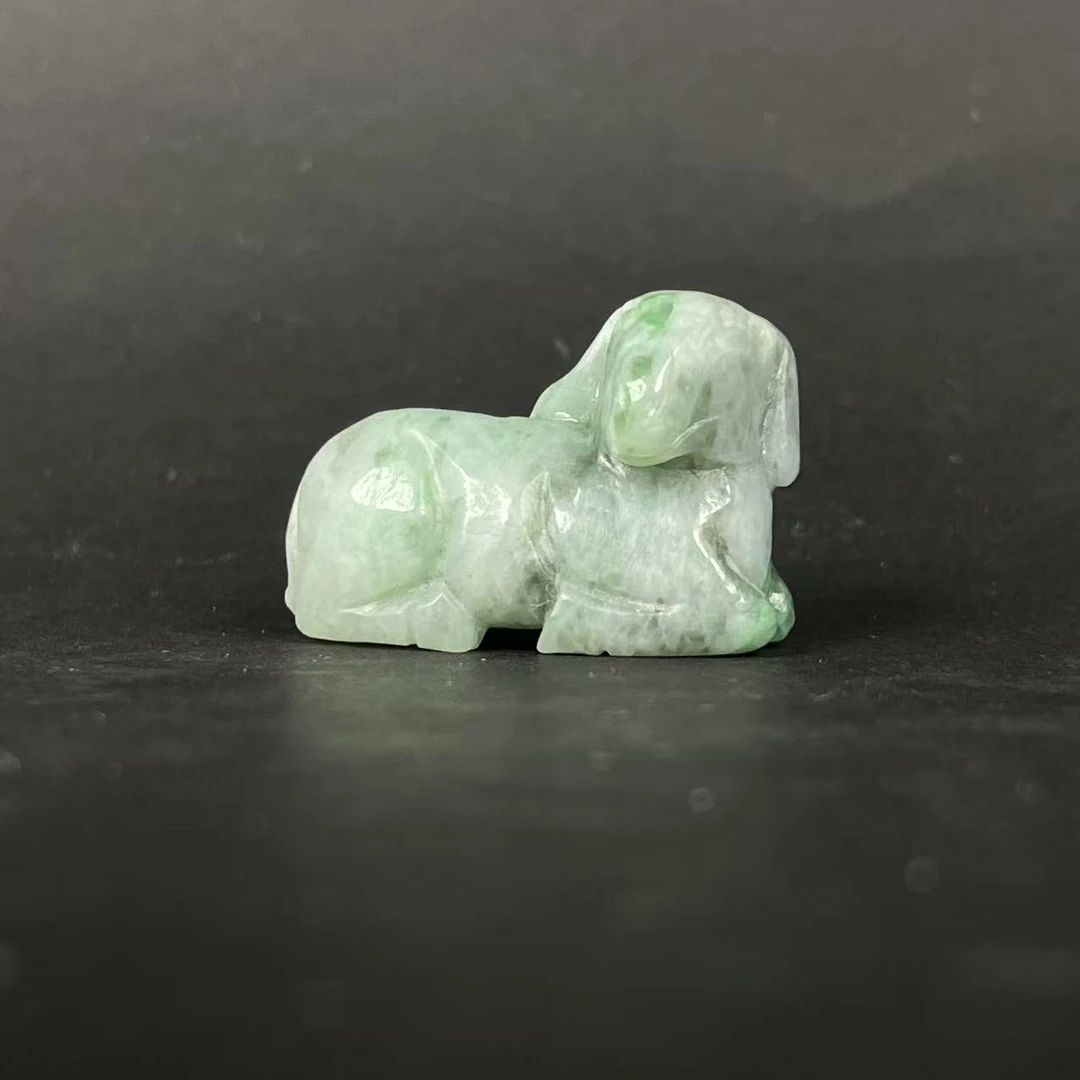 Tgz37 清代 翡翠大权在握挂件