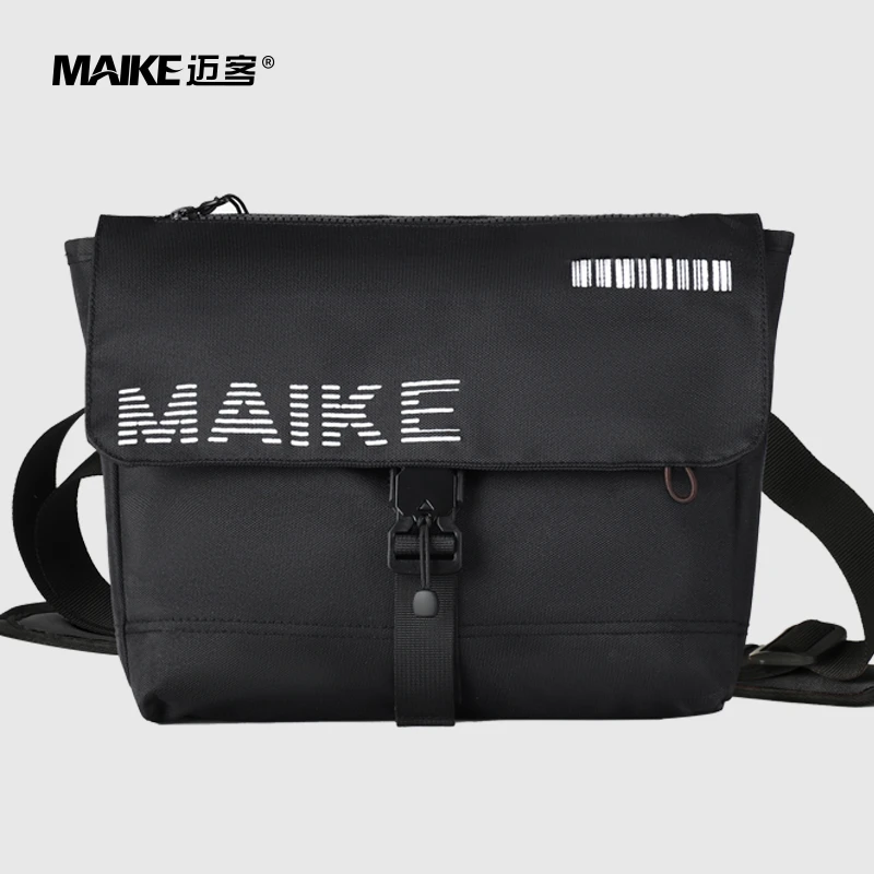 户外单肩包通勤出行邮差字母潮流百搭新款男士斜挎单肩包休闲时尚