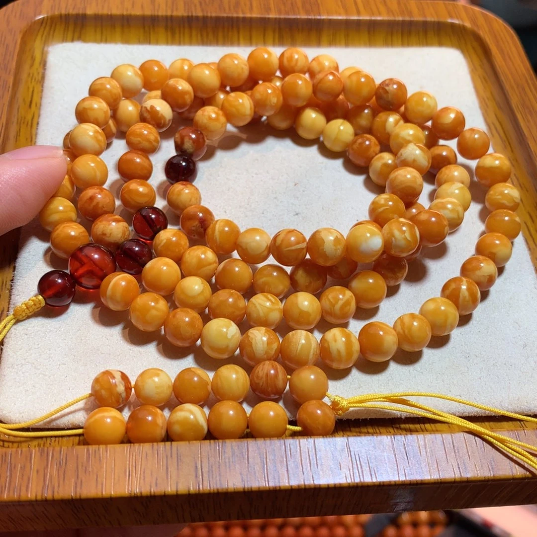 蜜蜡未镶嵌手链蜜蜡手链