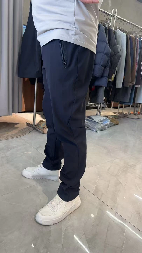 【一吨她娘专属】25冬款户外男士三防运动软壳松紧腰加绒长裤6058