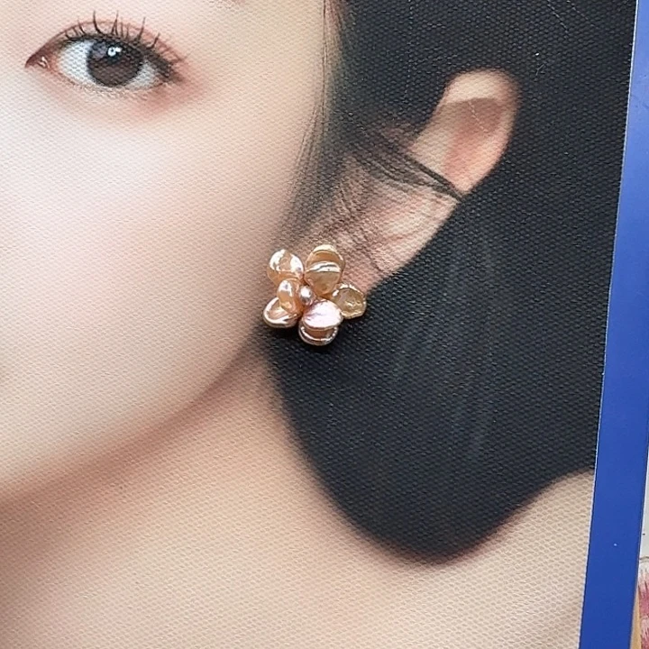 淡水珍珠发饰银S925镶嵌婷*?