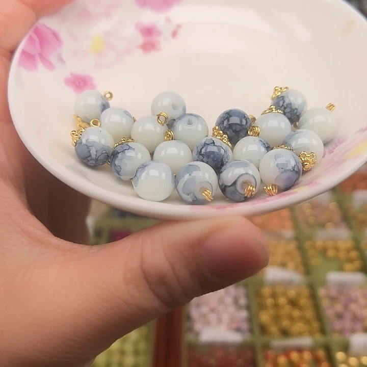 珐琅非遗传承手工圆珠扣