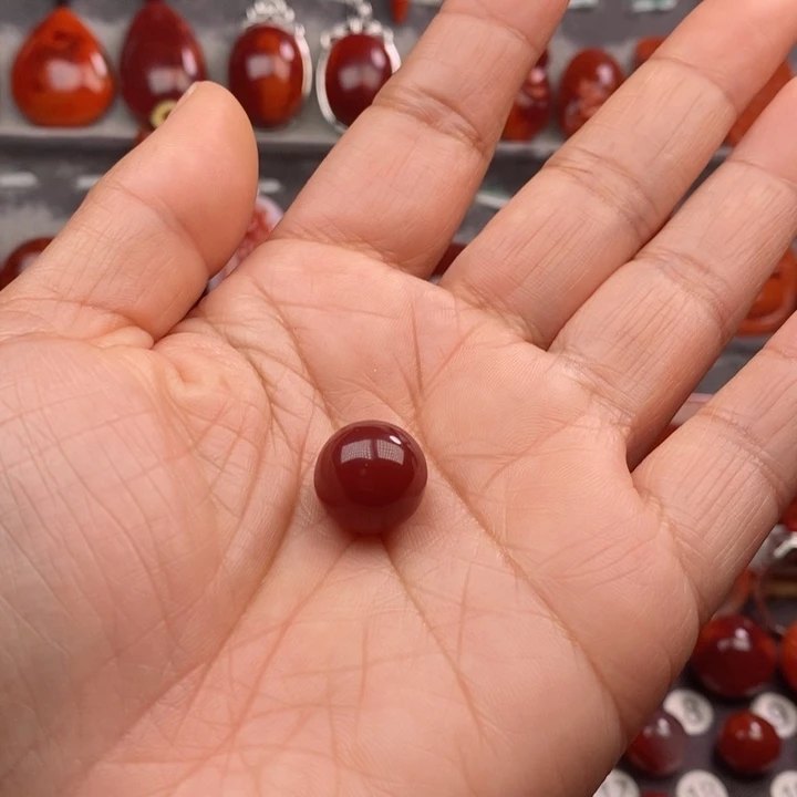 南红玛瑙单珠未镶嵌嘟****～