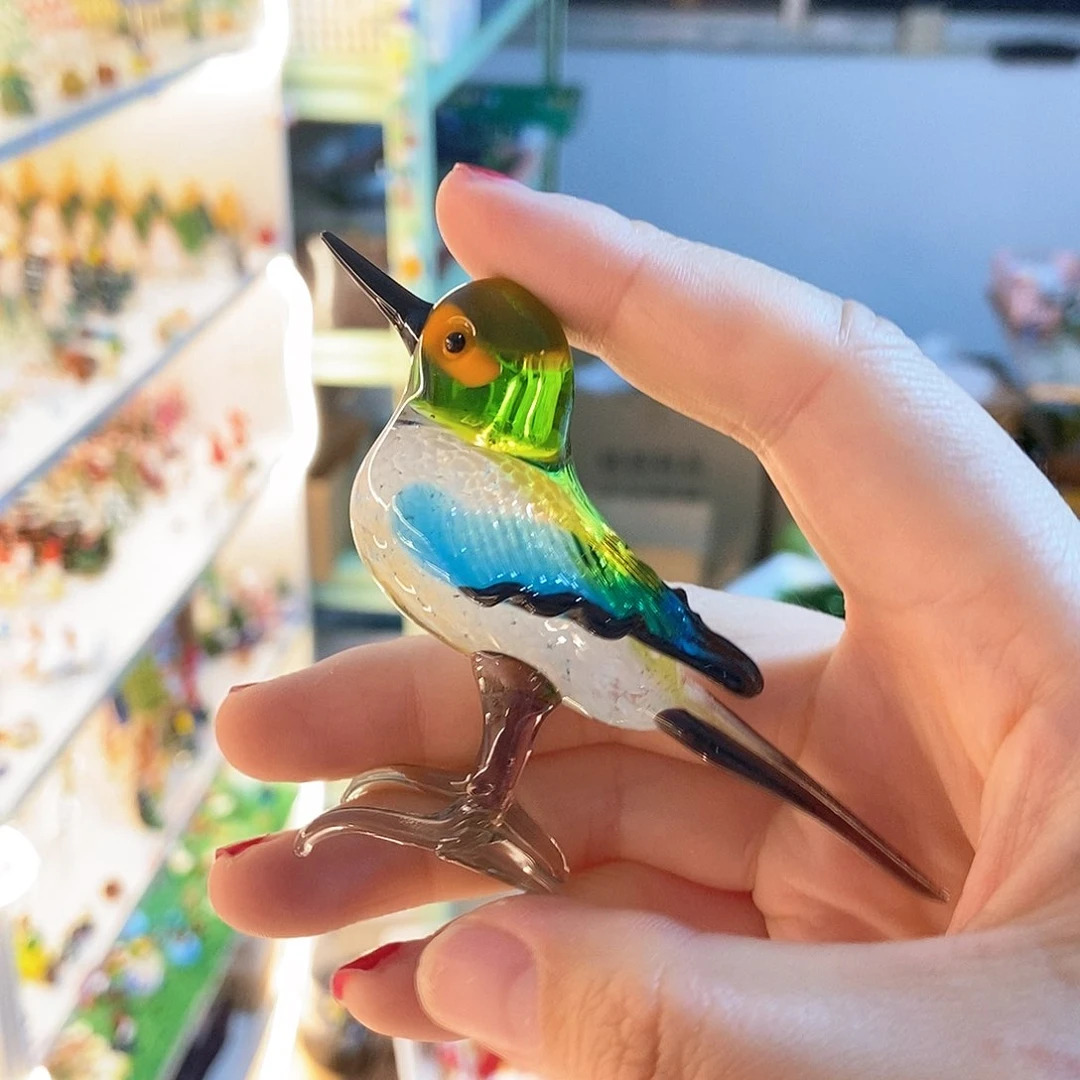 琉璃手工艺品翠鸟