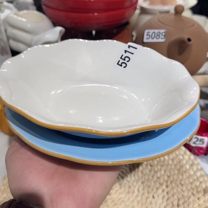 瓷片微瑕陶瓷满15包邮5511