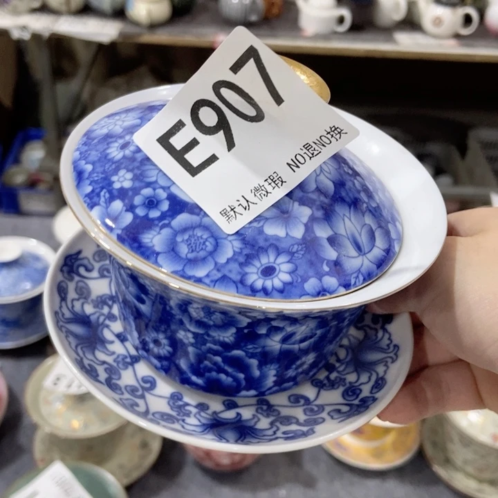 摆件孑*鱼茶具微瑕，介意勿拍