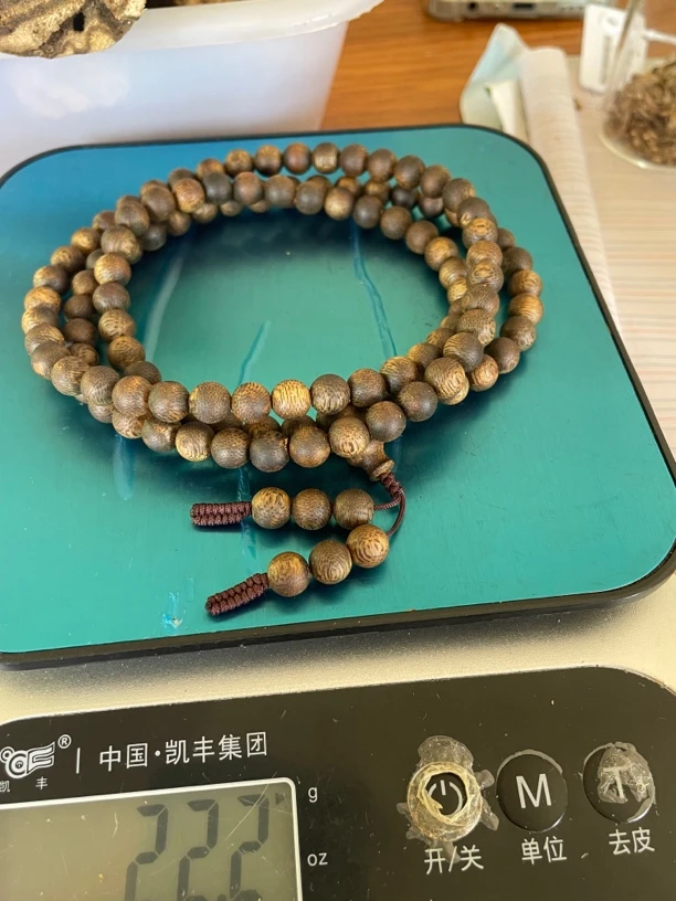 沉香卡7沉香手串108颗珠子重量22克➕