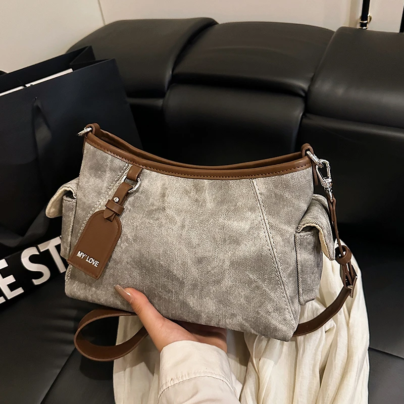 2025春夏新款小众包包通勤腋下包时尚百搭女士休闲单肩斜挎包