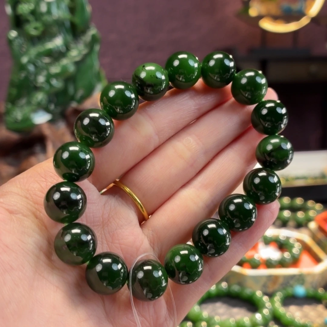 和田玉（碧玉）未镶嵌手串