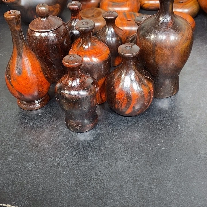 皮***6酸枝花瓶十个漂亮漂亮