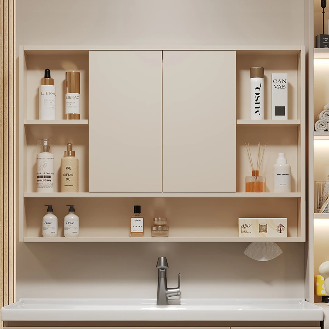 全铝蜂窝板推拉风水镜浴室柜智能风水镜卫生间防隐藏式遮挡镜子