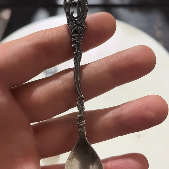 u***8贵金属欧洲中古老物件勺子