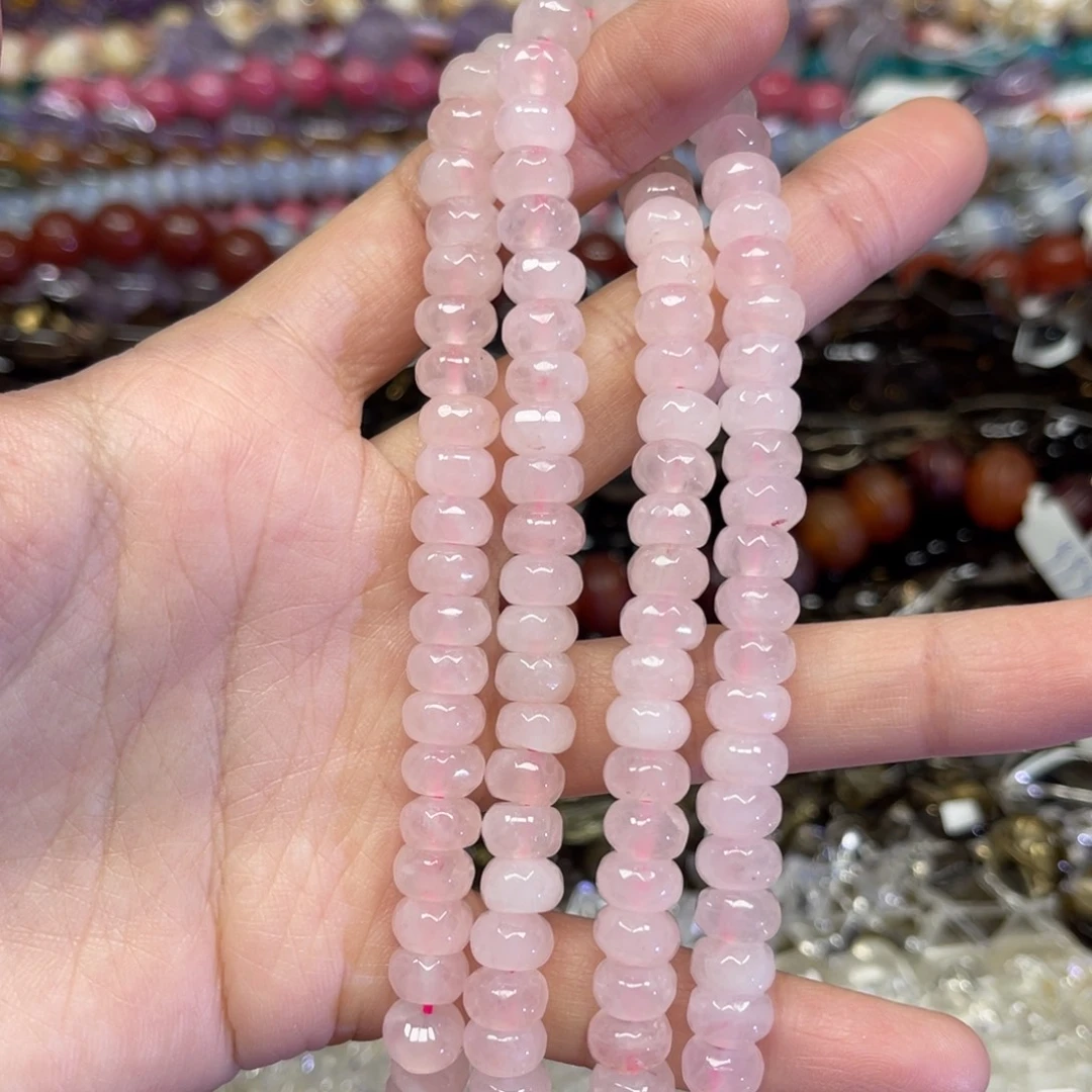 玛瑙/玉髓散珠粉水晶卡8.2一条