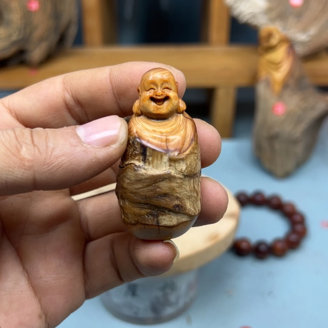 木***7木崖柏木摆件手把件，
