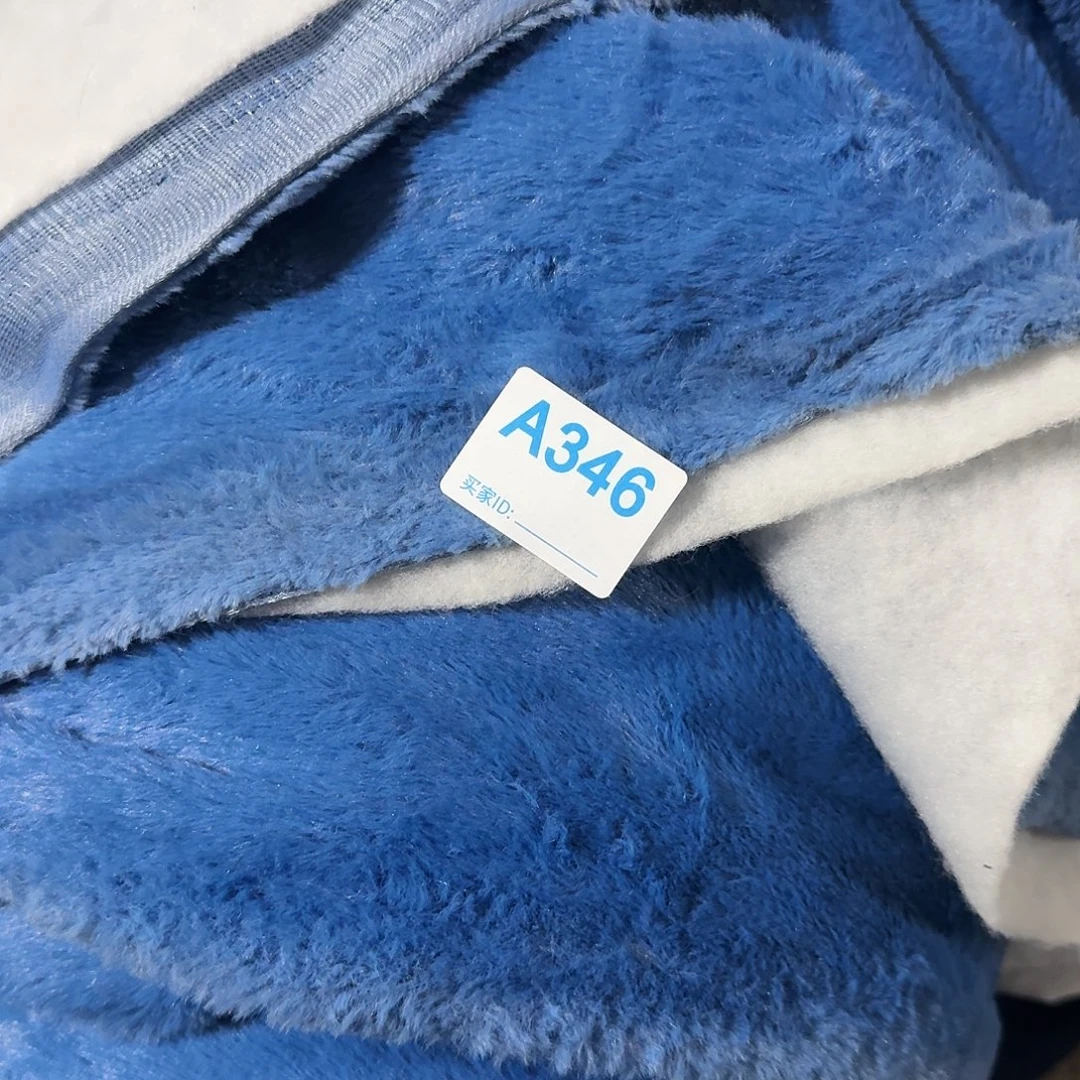 宝蓝色兔毛加棉15元3米346