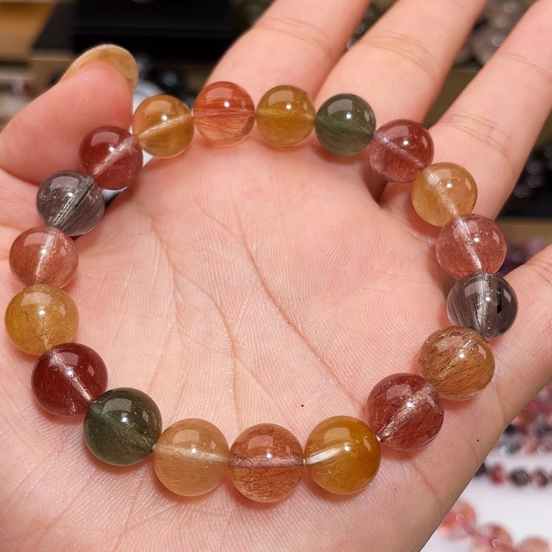 未镶嵌手链水晶彩发兔毛11