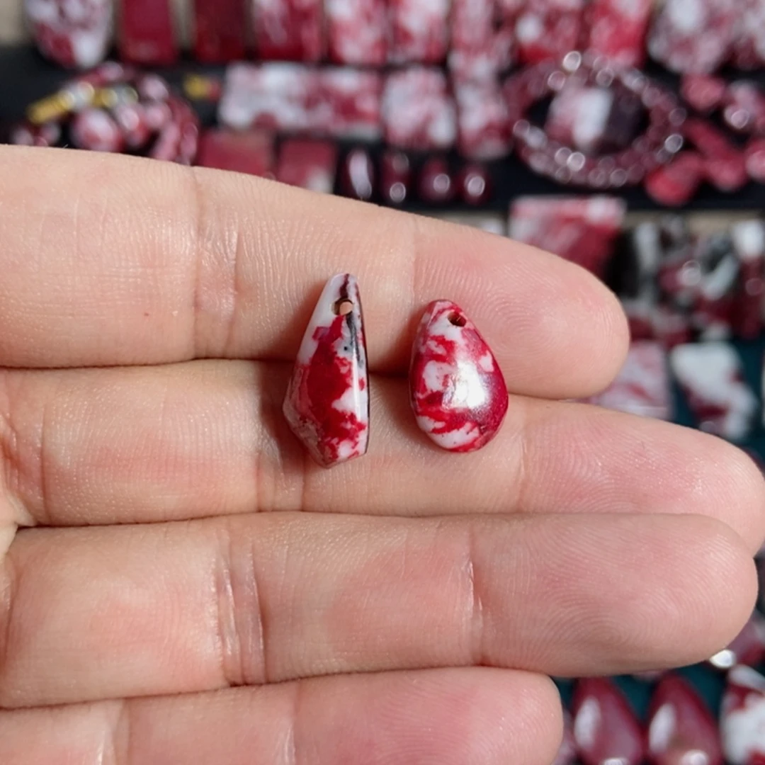 合金查罗石颈饰@**逗朱砂原石小吊坠