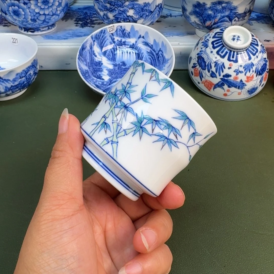 景德镇纯手绘茶具圆圆216