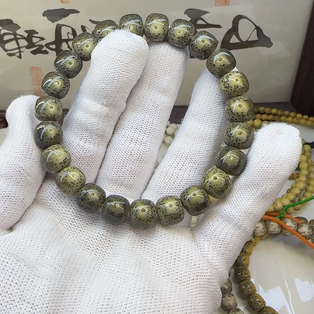 星月菩提手串卡10.5绿幽灵散星无烟花