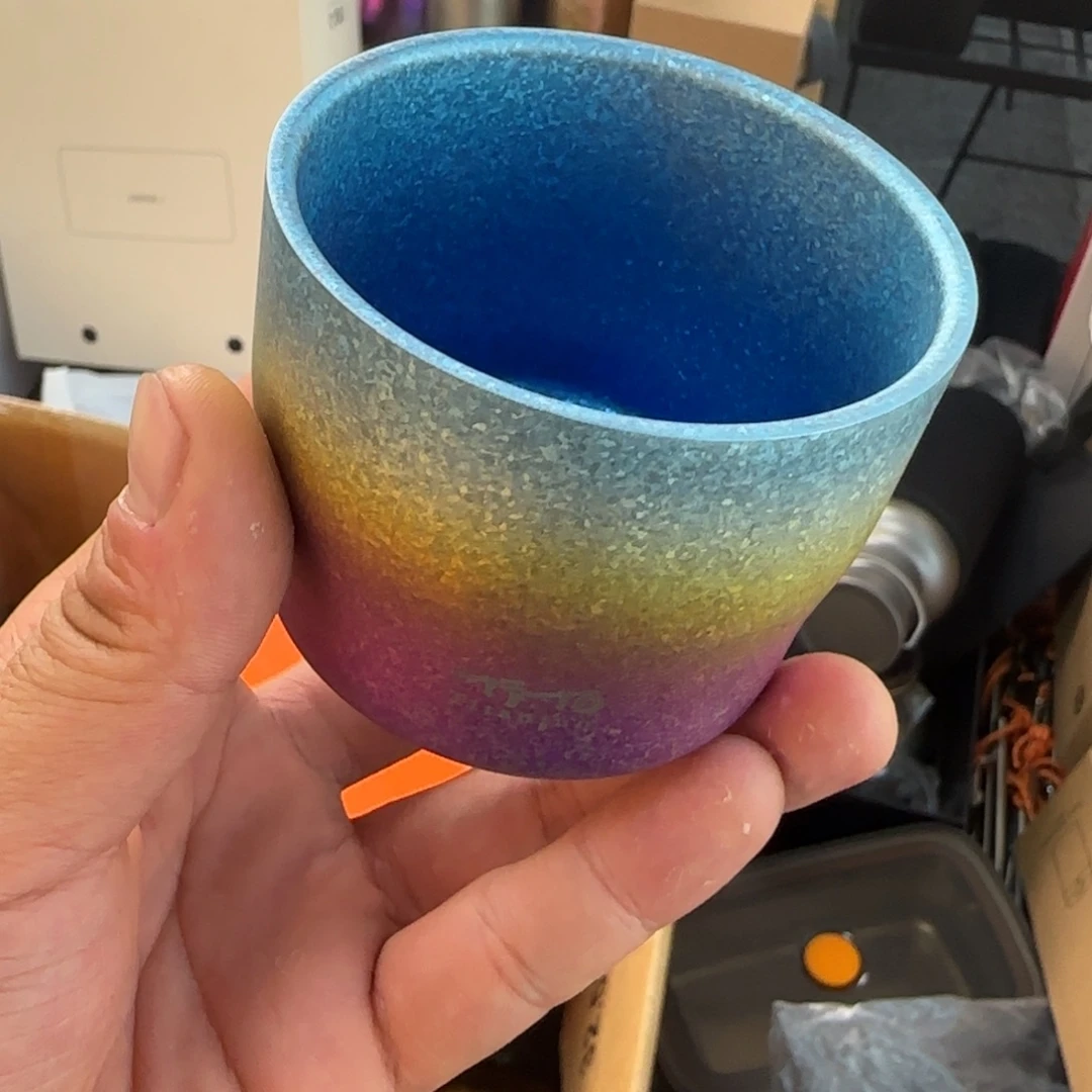 金属一个炫彩咖啡杯微瑕