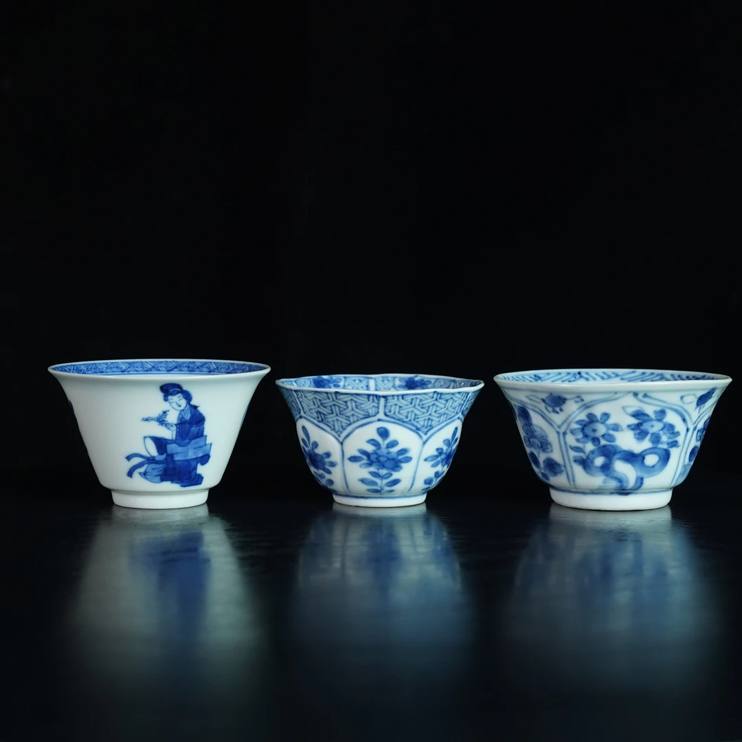 清康熙单杯一组【古董拍卖】口径一只杯子口沿爆釉