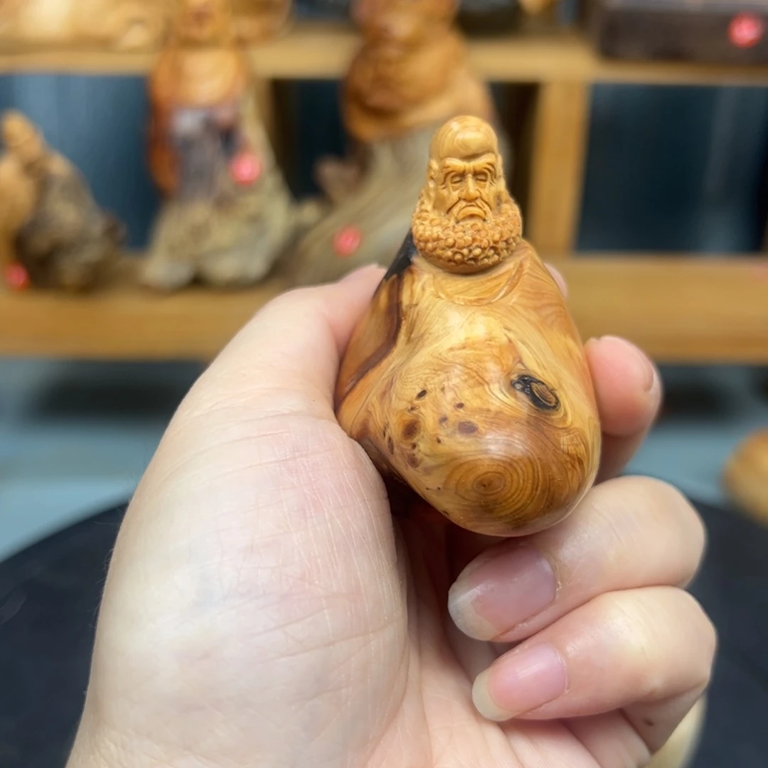 木加*崖柏木摆件手把件