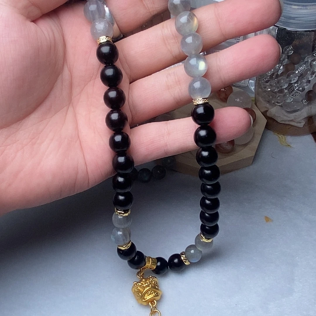 水晶颈饰银S925镶嵌