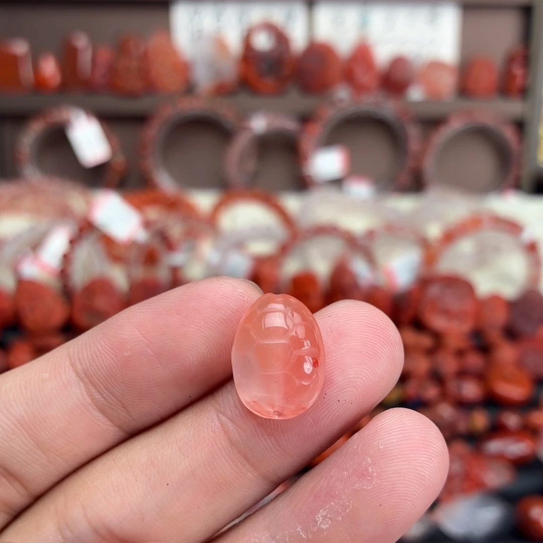 南红玛瑙未镶嵌颈饰龟甲