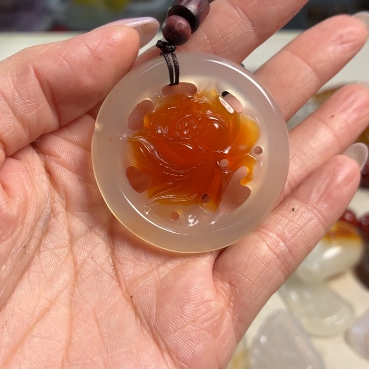 玛瑙/玉髓未镶嵌吊坠(不含链)