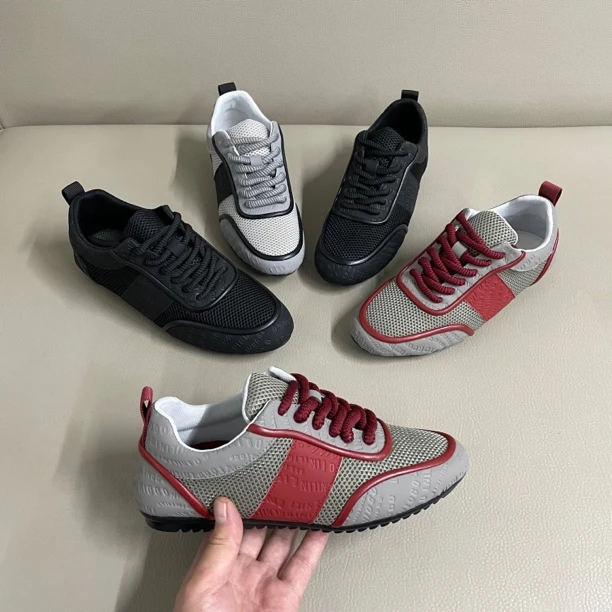 潮流男士透气休闲运动鞋春夏新款网面时尚流行男鞋标准码