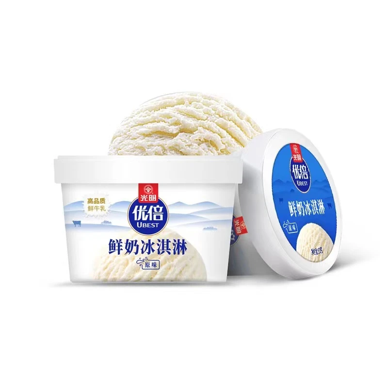 光明优倍牛奶冰淇淋杯雪糕同城送雪糕同城配