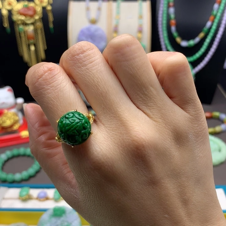 翡翠未镶嵌戒指翡翠戒指