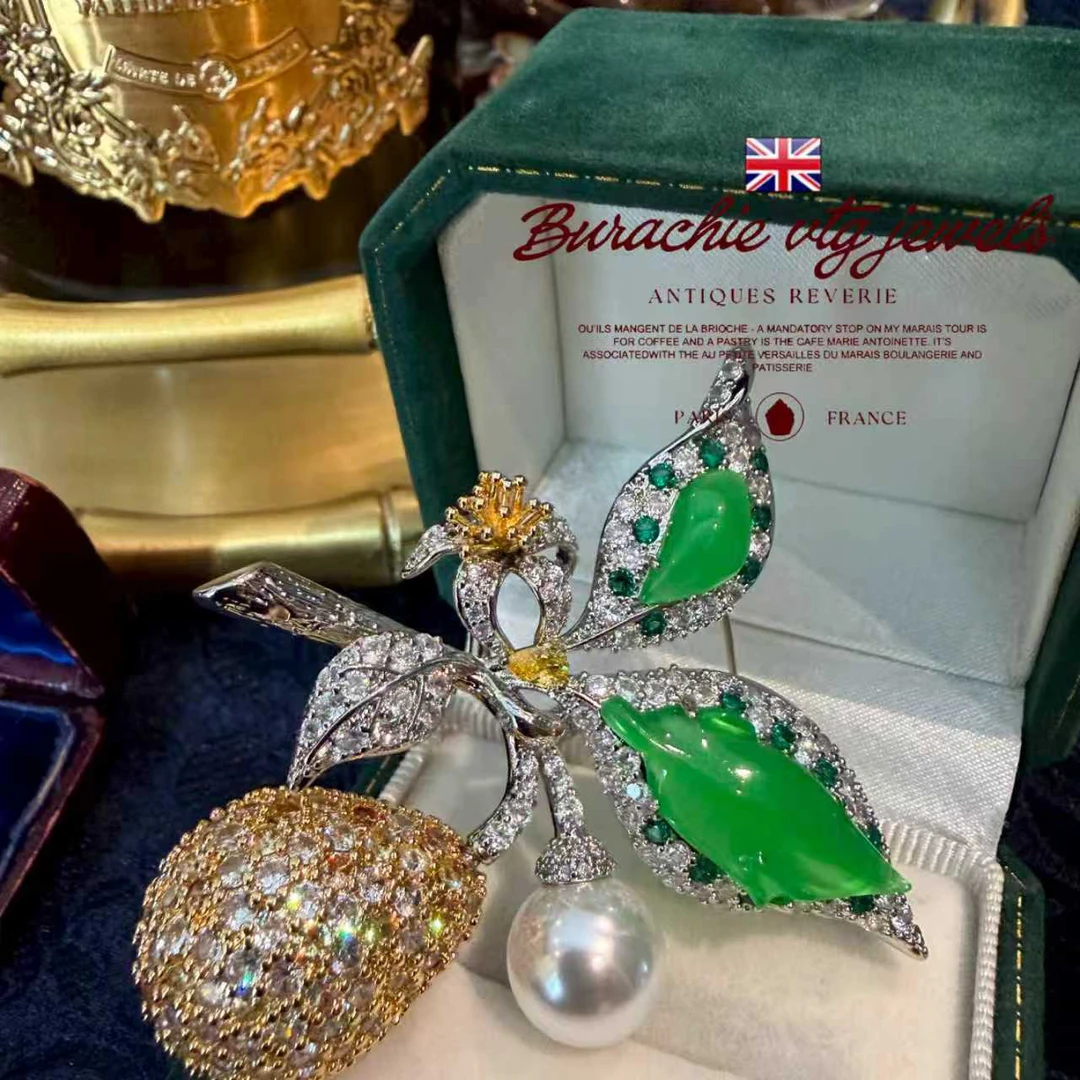 铜合金胸针 【8609】周年珍藏英｜经典原标克拉款CrownFrett