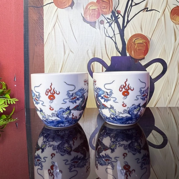 龙腾四海对杯 ZHZ116