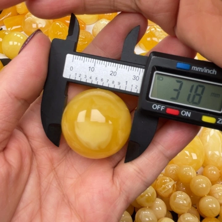 裸石蜜蜡未镶嵌蜜蜡圆珠