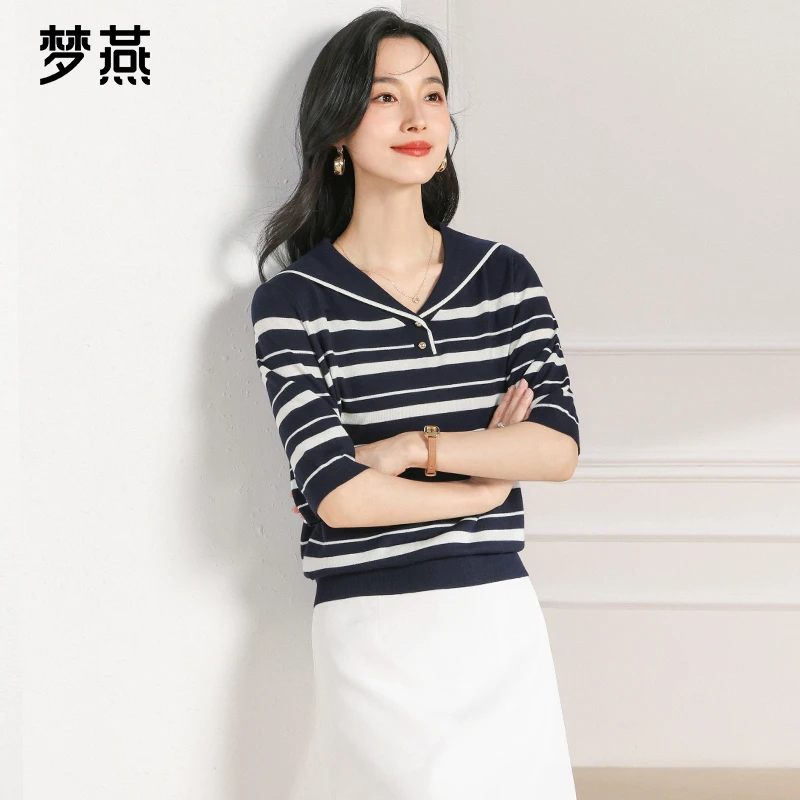 梦燕春秋老钱风松弛感女装贵气时尚百搭宽松休闲上衣AC04B5019